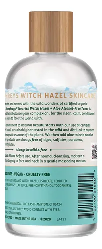 Tónico Astringente Humphreys Witch Hazel Sin Alcohol 236 Ml