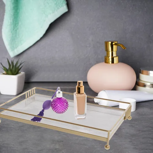 Set De 2 Bandejas Para Baño Y Maquillaje En Encimera