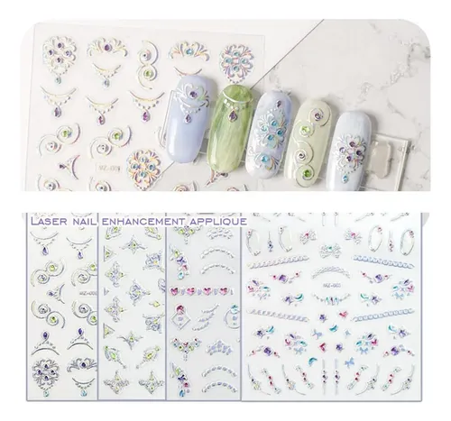 Pegatinas Estampadas Para Decoración De Uñas, Calcomanías A
