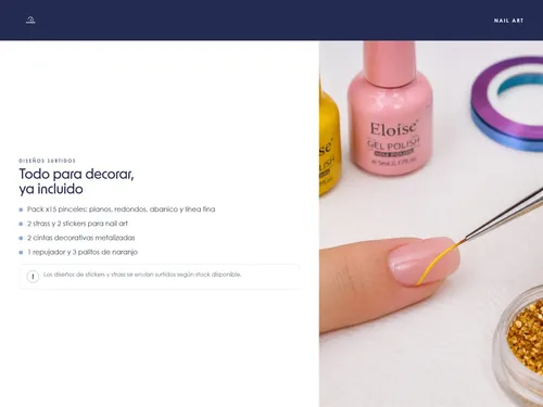 Kit Manicuria Uñas Cabina Bombon 6w Esmaltes Pinceles Strass