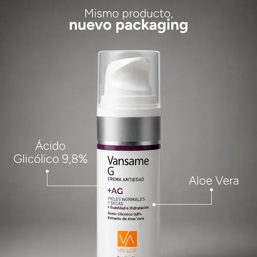 Vansame G Crema Antiedad Piel Normal A Seca X 50 Gramos