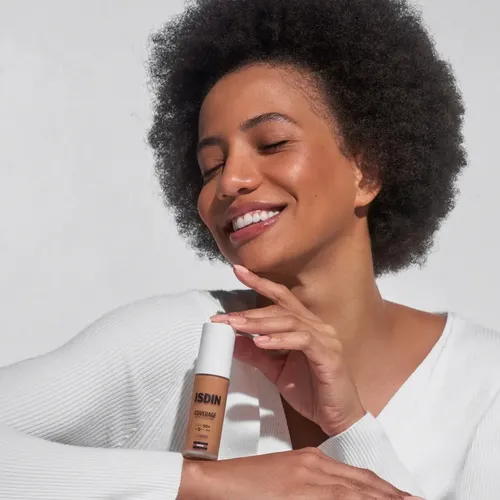 Base Maquillaje Isdin Coverage 5 Bronze Spf50 30ml Bronce