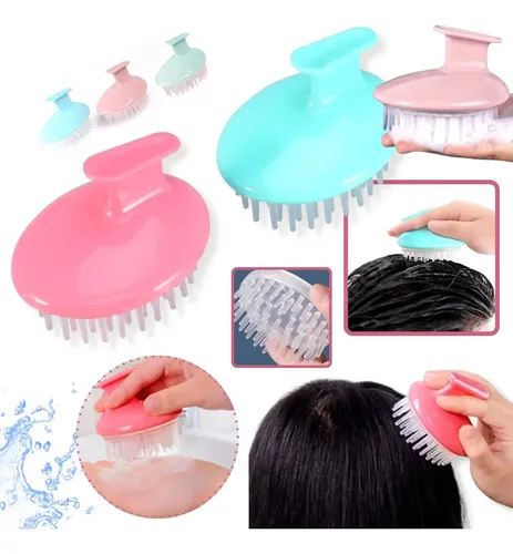 Cepillo Silicona Limpiador Masajeador De Cabello Shampoo