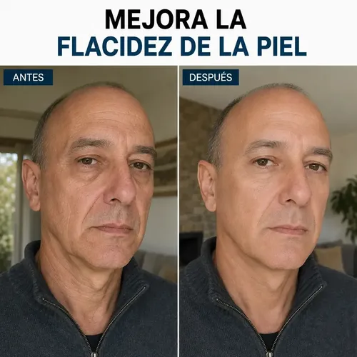 Kit Facial Antiedad Hombre Ácido Hialurónico Colágeno Vitamina C Azuya
