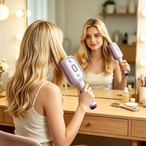 Cepillo Eléctrico Vapor Hidratante Para Cabello Ly