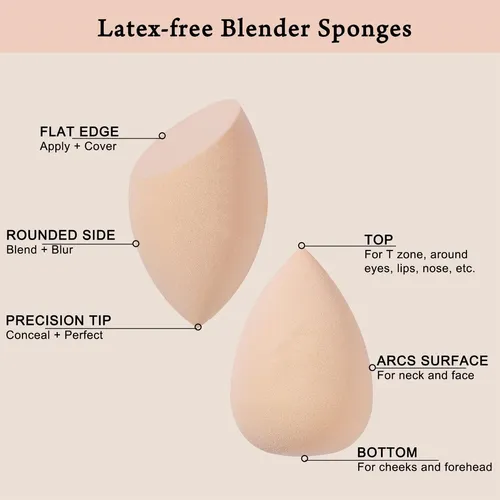 Esponja De Imprimación De Maquillaje Sin Látex, Paquete De 1