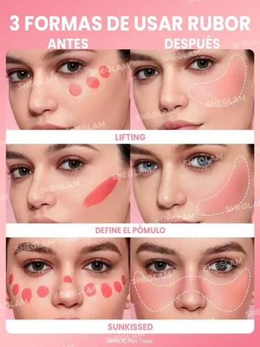 Sheglam Color Bloom Rubor Liquid Gel Cream Pigmentation Tono Del Maquillaje Cutie Pie