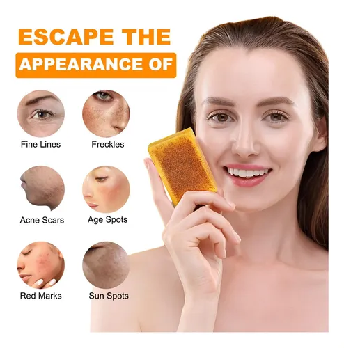 Jabón Kójic De Limón, Limpiador, Baño, Limpiador, Iluminador
