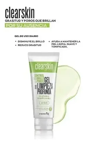 Gel De Limpieza Facial Profunda Avon Clearskin Momento De Aplicación Día/noche Tipo De Piel Normal A Mixta