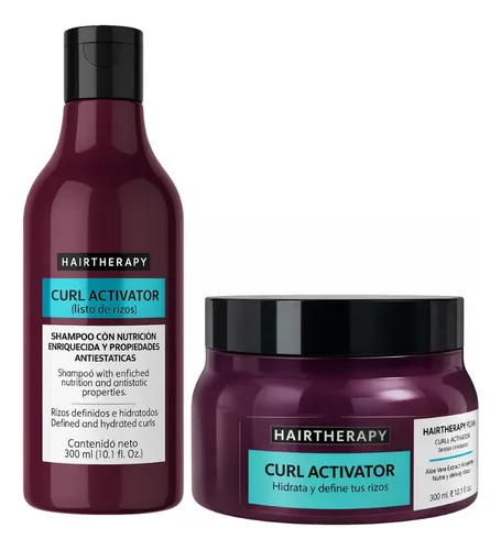 Shampoo + Máscara Curl Activator Rulos 300ml Hairtherapy