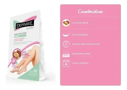 Depimiel Bandas Depilatorias Cuerpo Sensitive 1 Caja X 12 Un