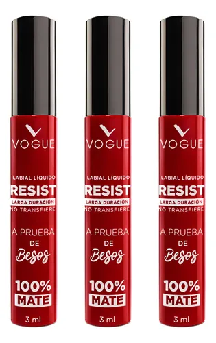 Pack Labial Liquido Vogue Resist Poderosa