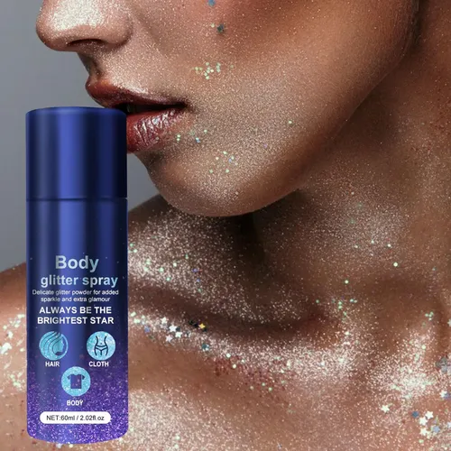 3 Body Glitter Spray Glitter Hairspray Para El Cabello Ropa