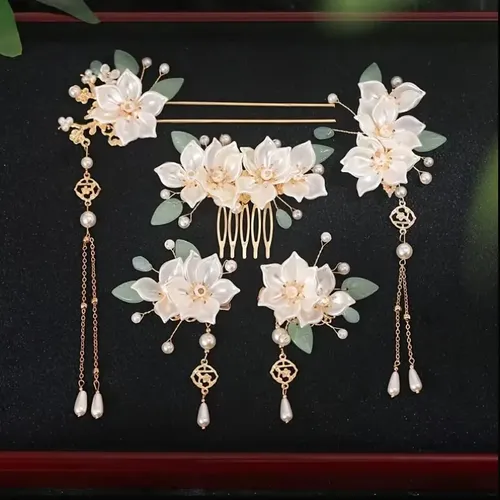 Tiara Corona Tocado Complejo Dama China Accesorio Hanfu