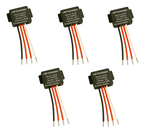 Interruptor Touch Modulo Sensor Tactil Espejo Led Pack X5