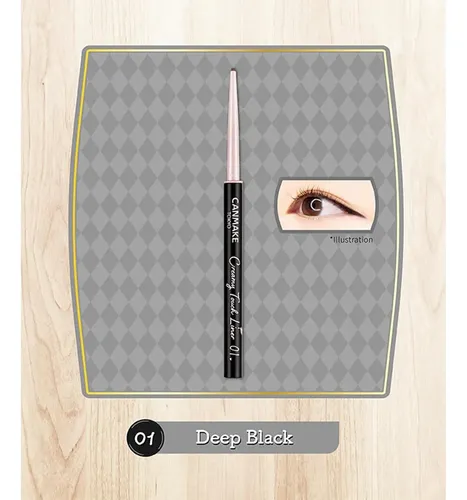 Delineador Canmake 1,5 Mm Slim Eye Liner Deep Black