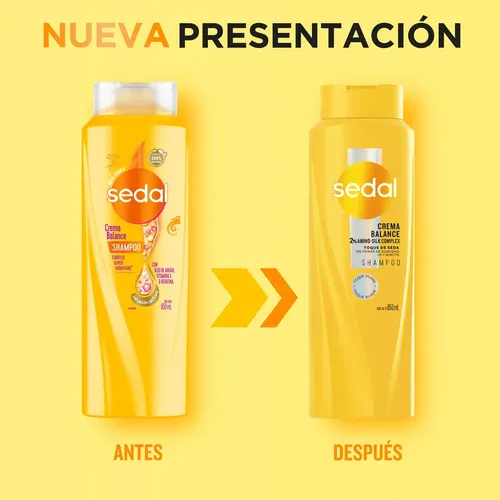 Shampoo SEDAL Crema Balance Toque de Seda 650 ml