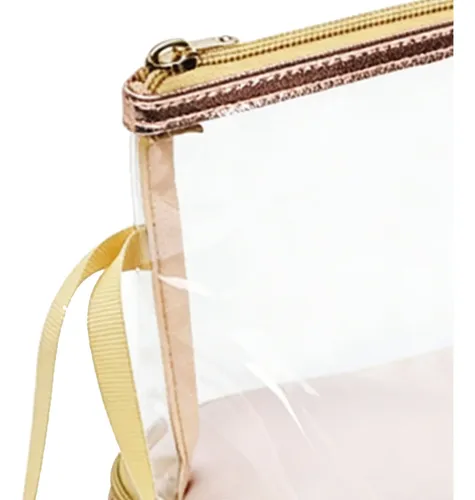 Bolsa De Maquillaje Transparente Portátil Con Cierre De Pvc
