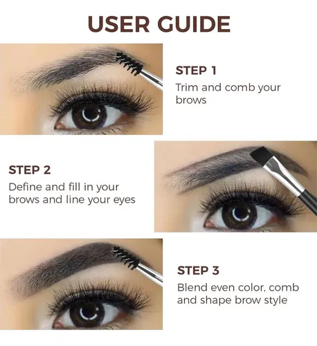Pomada De Cejas Lyradew 03 Dark Brown Con Cepillo Doble