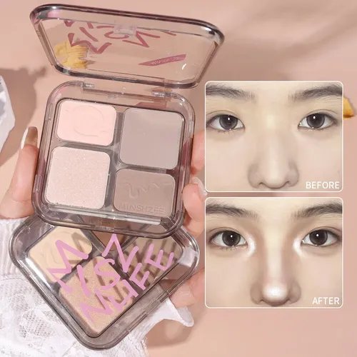 Paleta De Maquillaje Iluminador Facial Matte Shadow Lasting