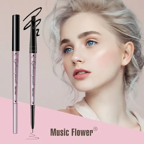 Lápiz Cejas Music Flower Doble Extremo 5021 Negro