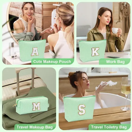 Bolsa De Maquillaje Yoolife Initial Para Mujeres Y Niñas Ado