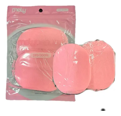 Esponja X2 Celulosa Limpieza Facial Desmaquillante Mely Rosa