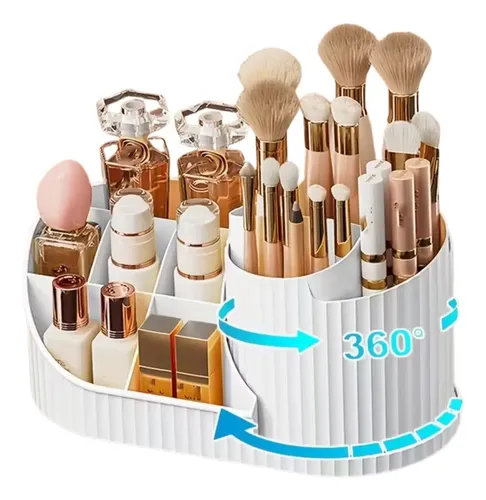 Organizador De Maquillaje Giratorio De Escritorio