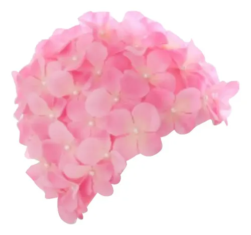 Gorro De Baño De Flores Gorros De Baño Para Pelo Rosa