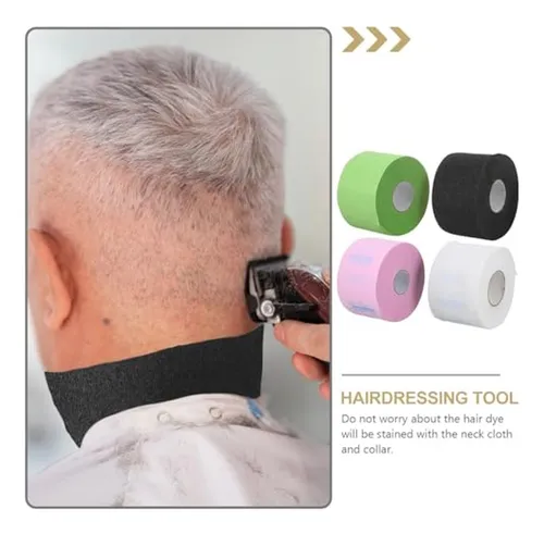 Tiras De Cuello Frcolor De 4 Rollos Para Peluquería, Cuello