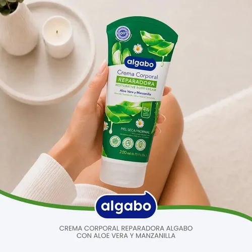Crema Corporal Aloe y Manzanilla 200ml Algabo