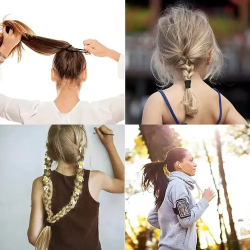 Ligas Para Peinar El Cabello Elásticas Lazos De Pelo 100 F.