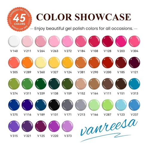 Kit Uñas Gel 75 Piezas Colores Base Y Top Coat