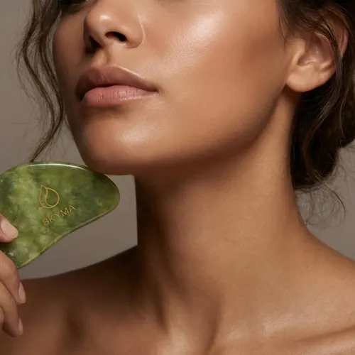 Piedra Gua Sha Jade Verde Para Rostro Y Desinflamar