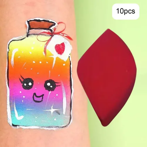 Esponjas De Pintura Facial De Alta Densidad, Bloque Rojo