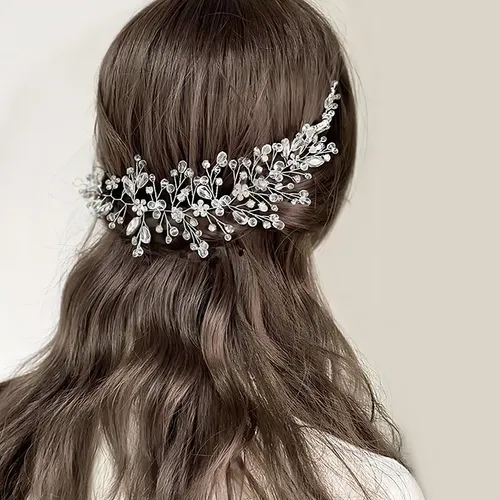 Diadema De Novia Con Cristales Y Diamantes De Imitación