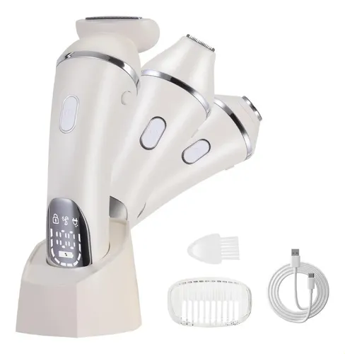 Depiladora Eléctrica Xp7 3 En 1 Usb  Mujer Facial Y Cuerpo
