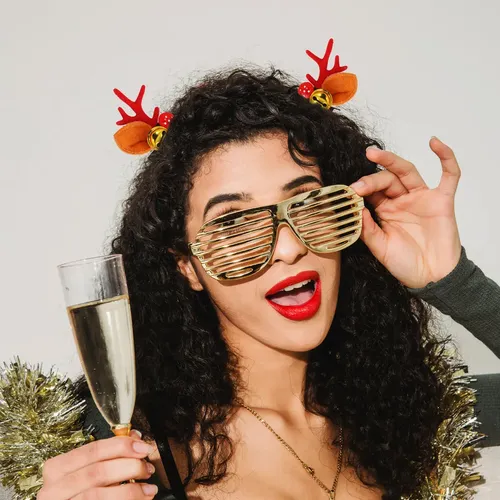 4 Juegos De Accesorios Navideños For El Cabello For Mujer: