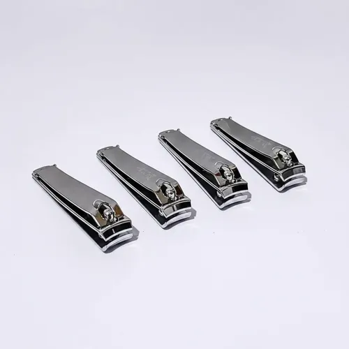 Alicate Cortauñas Trim Mediano 6cm Acero Inox Por 4 Unidades