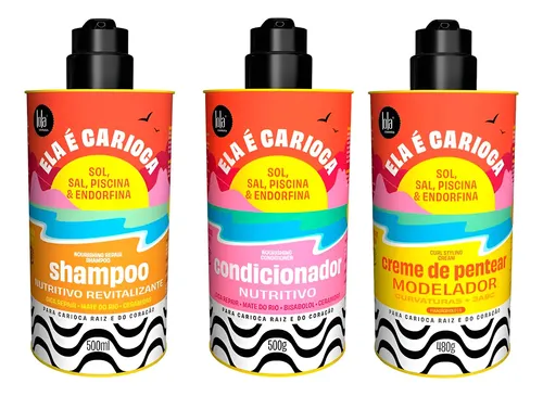 Lola Shampoo + Balsamo + Crema Peinar Ela E Carioca 9c