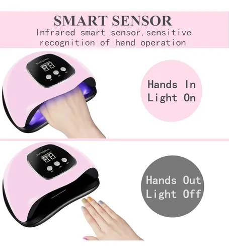 Lámpara Uv Led Bigbear 48w Para Uñas Gel Portátil