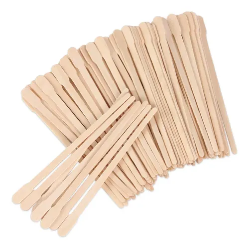 200 Palitos De Madera Para Depilar Cejas Y Vello Facial
