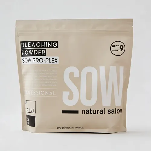 Polvo Decolorante Sow Natural 9 Tonos Anti Yellow 500 Gr