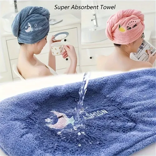 Toalla Gorro De Microfibra For Secado Rápido De Cabello