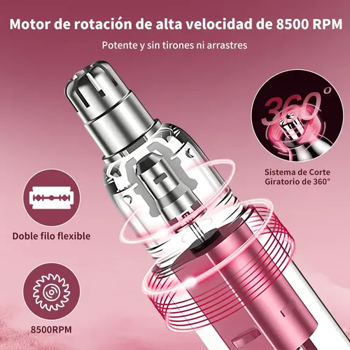 Cc Depiladora 5en1 Recargable Sin Dolor Facial/cuerpo X