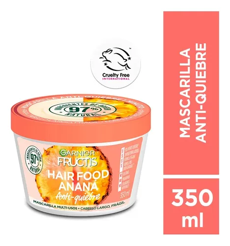 Mascara Capilar Fructis Hair Food Anana Anti Quiebre 350 Ml