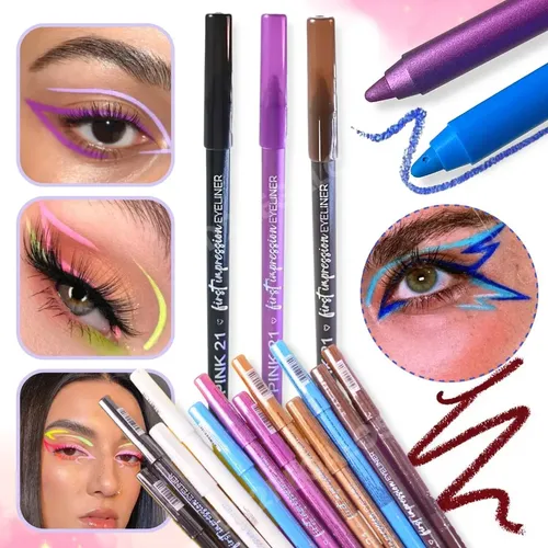 Delineador De Ojos Lapiz Colores Larga Duracion Eyeliner