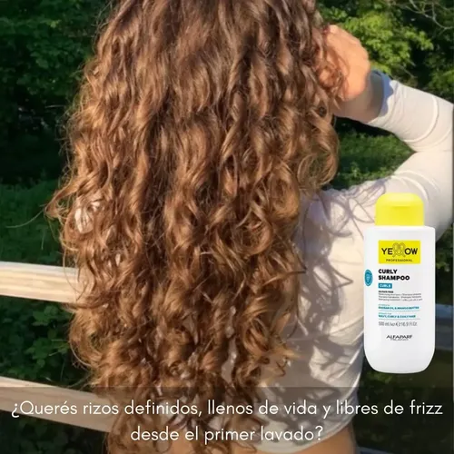 Shampoo Alfaparf Yellow Curly Rulos Sin Sulfatos Hidrata 500