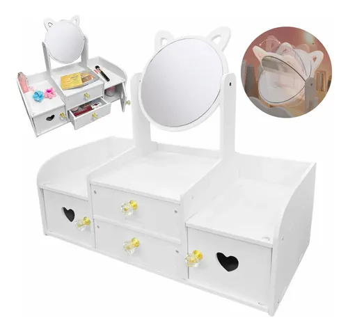 Espejo Organizador Cajones Maquillaje Decorativo Make Up