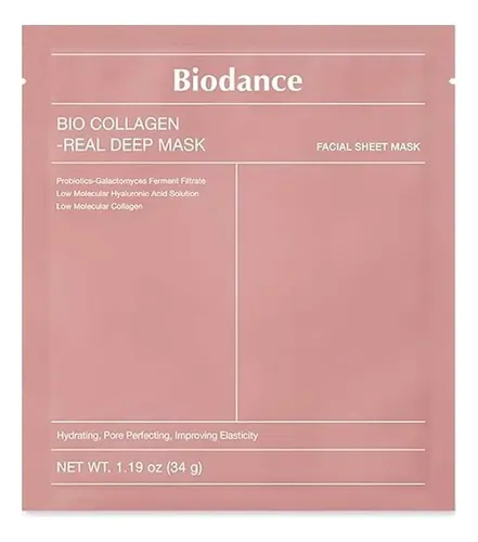 Mascarilla Facial Profesional Biodance Colágeno X4 Todo Tipo